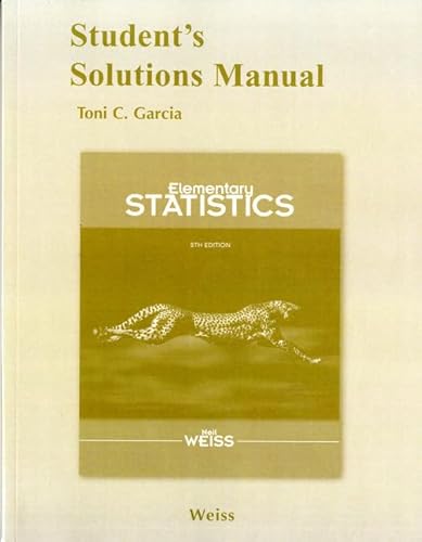 Stock image for Student Solutions Manual for Elementary Statistics for sale by HPB-Red