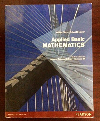 Beispielbild fr Applied Basic Mathematics (2nd Edition) zum Verkauf von One Planet Books