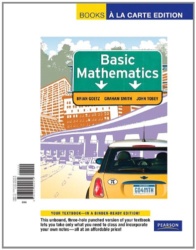 Stock image for Basic Mathematics, Books a la Carte Edition for sale by dsmbooks