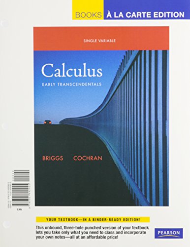 Beispielbild fr Calculus: Early Transcendentals: Single Variable (Books a la Carte) zum Verkauf von Buchpark