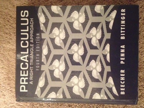 Stock image for Precalculus: A Right Triangle Approach for sale by Jenson Books Inc