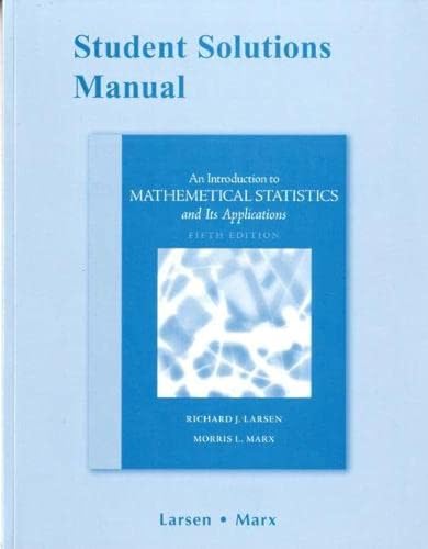 Imagen de archivo de Student Solutions Manual for Introduction to Mathematical Statistics and Its Applications a la venta por SecondSale
