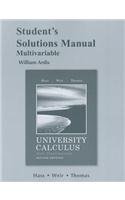 9780321694546: Student's Solutions Manual for University Calculus:Early Transcendentals, Multivariable