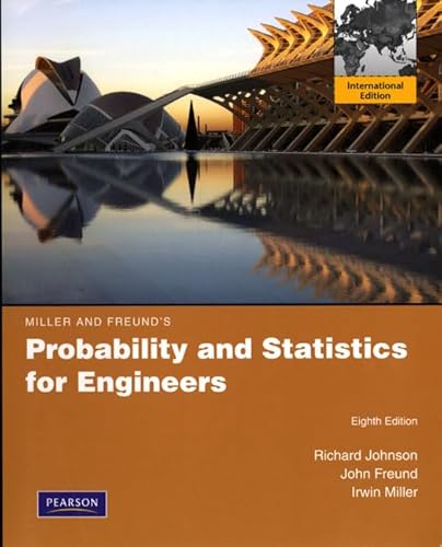 Imagen de archivo de Miller and Freund's Probability and Statistics for Engineers a la venta por Buchpark