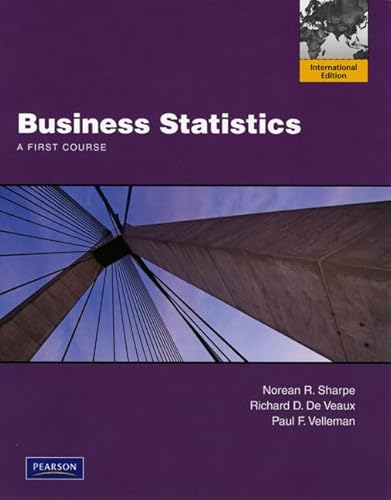 9780321695093: Business Statistics: A First Course