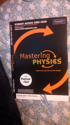 MasteringPhysics Student Access Kit for Physics (9780321696274) by Walker, James S.; Pearson Education