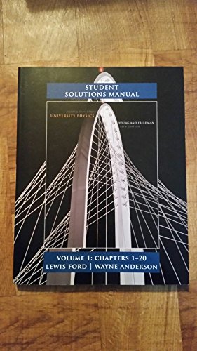 9780321696687: Student Solutions Manual for University Physics Volume 1 (Chs. 1-20)