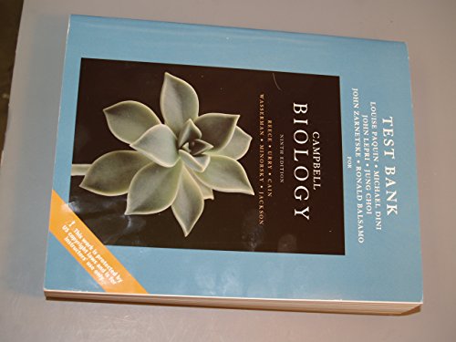 9780321697295: Test Bank for Campbell Biology Ninth Edition [Paperback] Paperback – January 1, 2011