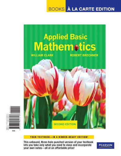 9780321697813: Applied Basic Mathematics, Books a la Carte Edition (2nd Edition)