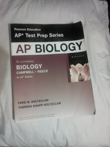 Stock image for Preparing for the Biology AP Exam (Pearson Education Ap Test Prep) for sale by SecondSale