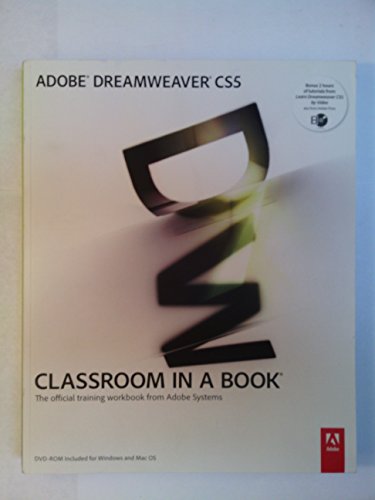 Imagen de archivo de Adobe Dreamweaver CS5 Classroom in a Book a la venta por Your Online Bookstore