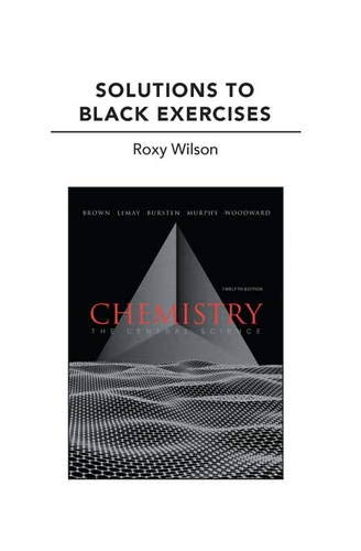 Stock image for Solutions to Black Exercises for Chemistry: The Central Science for sale by SecondSale