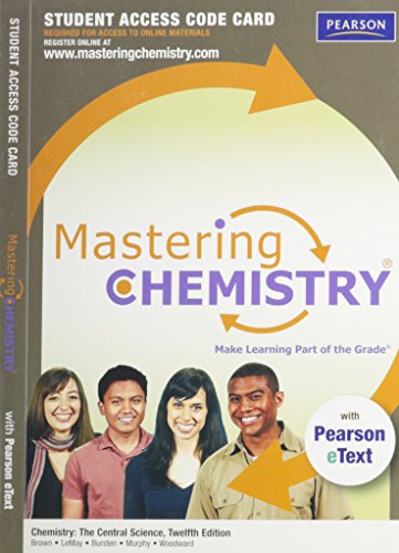 Beispielbild fr Mastering Chemistry Standalone Access Card (Chemistry the Central Science) zum Verkauf von BooksRun