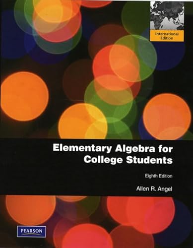9780321706683: Elementary Algebra for College Students: International Edition