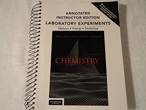 Beispielbild fr Chemistry the General Science Laboratory Experiments (Annotated Instructor Edition) zum Verkauf von Heisenbooks