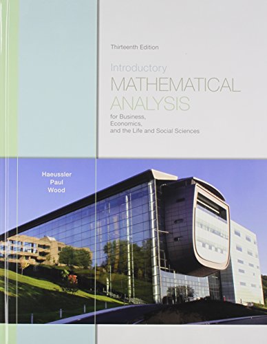 Stock image for Introductory Mathematical Analysis for Business, Economics, and the Life and Social Sciences Plus MML and Sticker (13th Edition) for sale by Books Unplugged