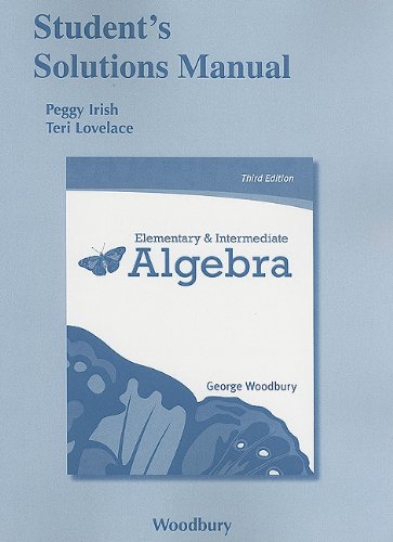 Stock image for Student Solutions Manual for Elementary & Intermediate Algebra for sale by dsmbooks