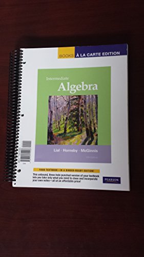 Stock image for Intermediate Algebra, Books a la Carte Edition for sale by Better World Books