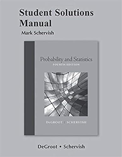 9780321715982: Student Solutions Manual for Probability and Statistics