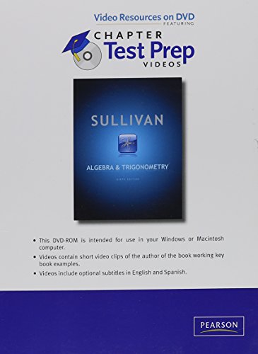 Stock image for Video Resources on DVD (with Chapter Test Prep) (Valuepack version) for Algebra and Trigonometry for sale by HPB-Red