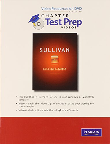 College Algebra Video Resources With Chapter Test Prep (9780321717016) by Sullivan, Michael
