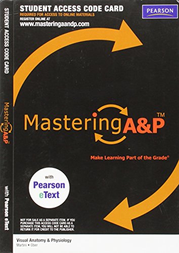 9780321717450: MasteringA&P with Pearson eText Student Access Code Card for Visual Anatomy & Physiology (ME Component)