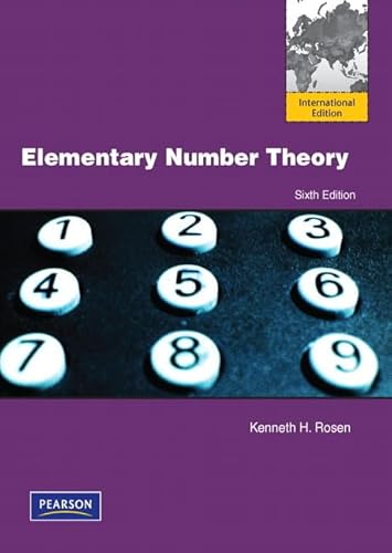 9780321717757: Elementary Number Theory: International Edition