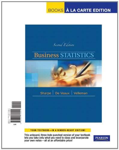 Imagen de archivo de Business Statistics: Books a La Carte Edition a la venta por Wrigley Books
