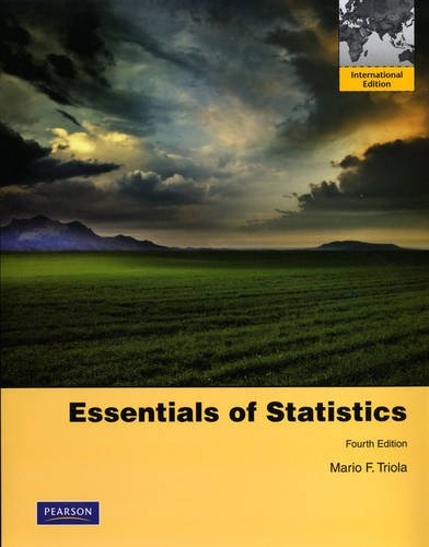 Stock image for Essentials of Statistics Forth Edition for sale by Solr Books