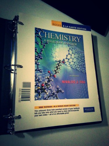 9780321723284: Chemistry: A Molecular Approach : Books A La Carte Edition