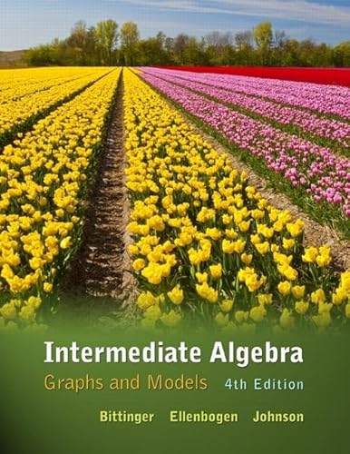 Stock image for Intermediate Algebra: Graphs and Models for sale by Books From California