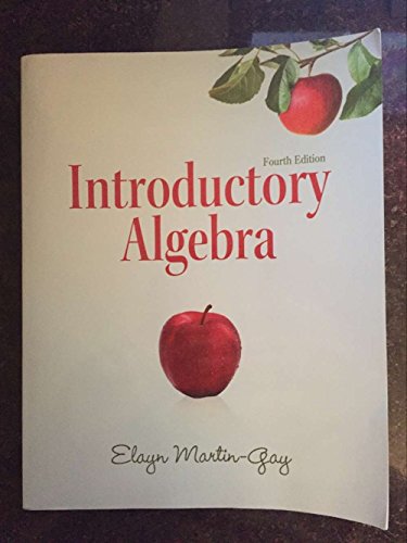 Stock image for Introductory Algebra for sale by Better World Books