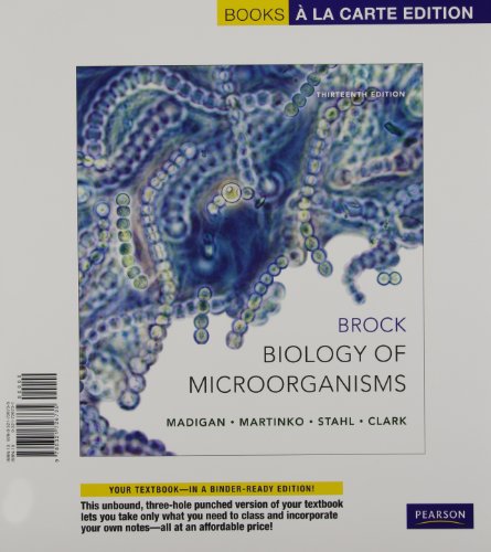 Imagen de archivo de Brock Biology of Microorganisms, Books a la Carte Edition a la venta por HPB-Red