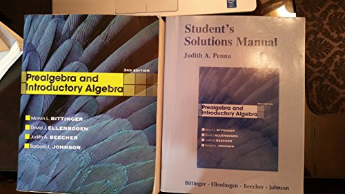 Beispielbild fr Prealgebra and Introductory Algebra (3rd Edition) zum Verkauf von HPB-Red