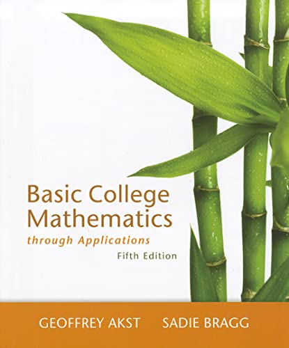 Beispielbild fr Basic College Mathematics Through Applications zum Verkauf von Better World Books