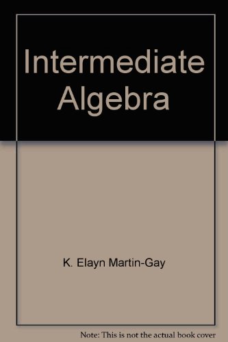 Beispielbild fr Intermediate Algebra zum Verkauf von Better World Books