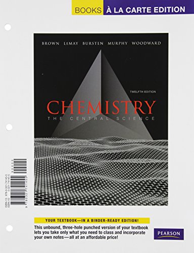 Stock image for Books A la Carte for Chemistry: The Central Science (12th Edition) for sale by HPB-Red