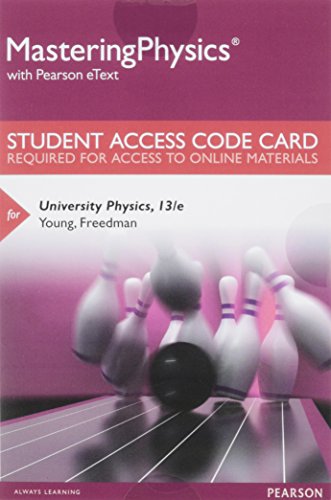 Mastering Physics -- Standalone Access Card -- for University Physics (13th Edition) (9780321742001) by Young, Hugh D.; Freedman, Roger A.