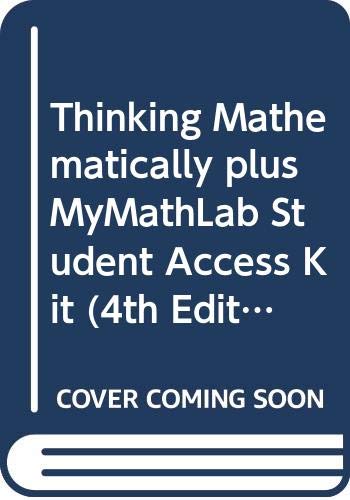 9780321747204: Thinking Mathematically plus MyMathLab Student Access Kit