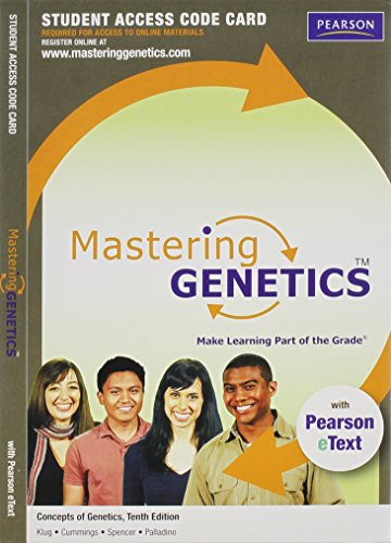 Imagen de archivo de Mastering Genetics with Pearson eText -- Standalone Access Card -- for Concepts of Genetics (10th Edition) a la venta por Bulrushed Books