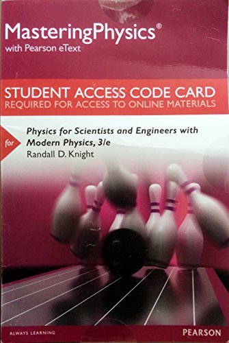 9780321753052: Mastering Physics with Pearson eText -- Standalone Access Card -- for Physics for Scientists and Engineers with Modern Physics (3rd Edition)