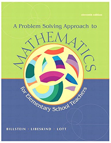 Beispielbild fr A Problem Solving Approach to Mathematics for Elementary School Teachers zum Verkauf von SecondSale