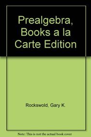 9780321756923: Prealgebra, Books a la Carte Edition