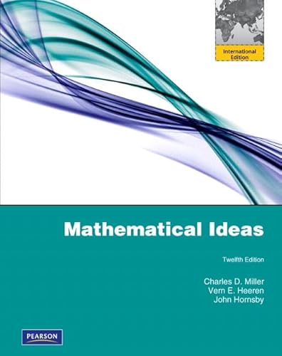 Imagen de archivo de Mathematical Ideas a la venta por Open Books