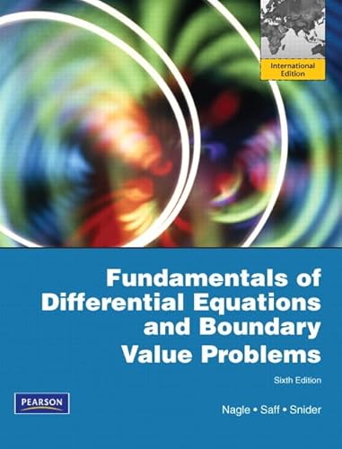 Beispielbild fr Fundamentals of Differential Equations and Boundary Value Problems: International Edition zum Verkauf von Reader's Corner, Inc.
