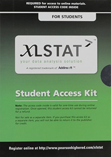 9780321759405: XLStat for Pearson Education Access Code Card [BUNDLE ITEM ONLY]