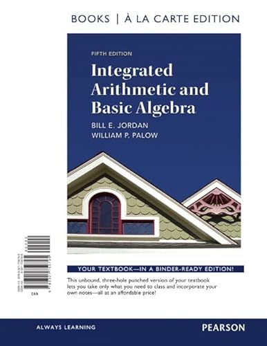 Beispielbild fr Integrated Arithmetic and Basic Algebra zum Verkauf von BooksRun