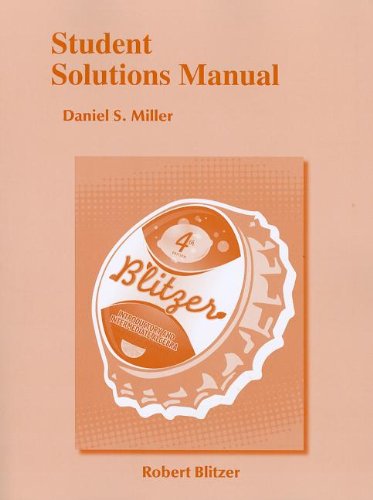 Beispielbild fr Student Solutions Manual for Introductory & Intermediate Algebra for College Students zum Verkauf von Wonder Book