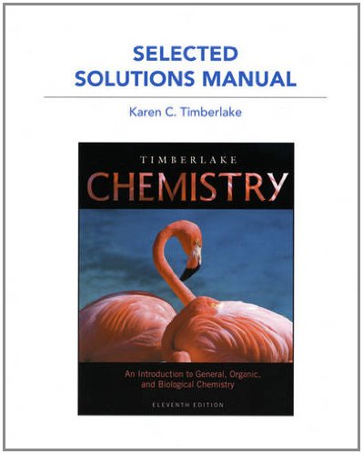 Stock image for Selected Solution Manual for Chemistry: An Introduction to General, Organic, and Biological Chemist for sale by SecondSale
