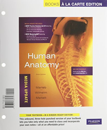 Stock image for Human Anatomy, Media Update, Books a la Carte Edition (6th Edition) for sale by HPB-Red